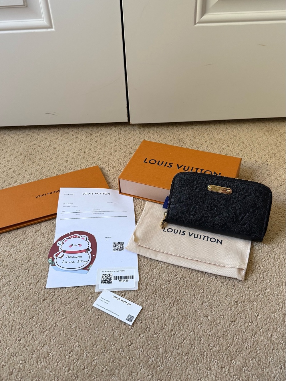 Louis Vuitton Black Empriente Leather Margot Wallet - Picture 2 of 8